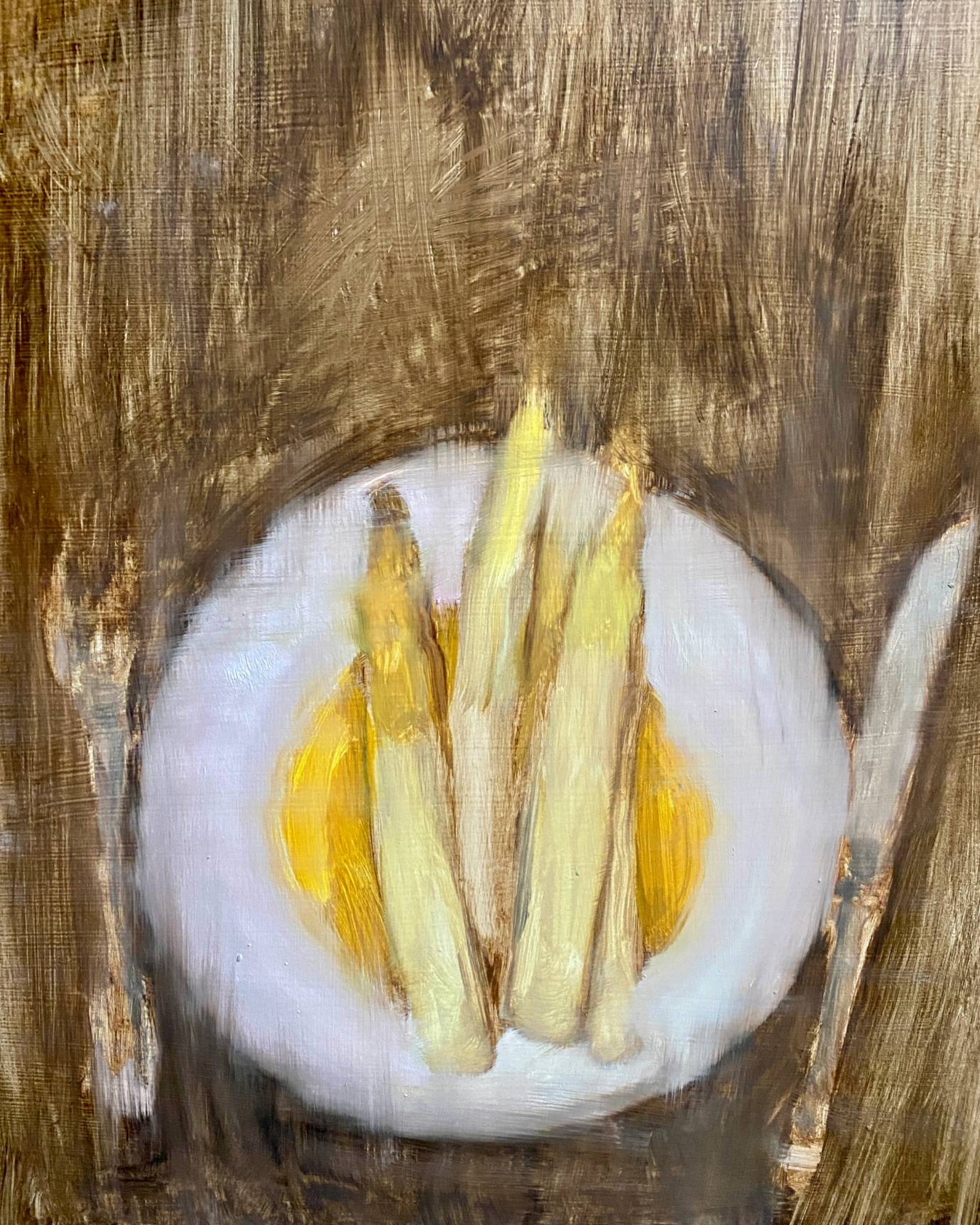 Spargel mit SIlberbesteck